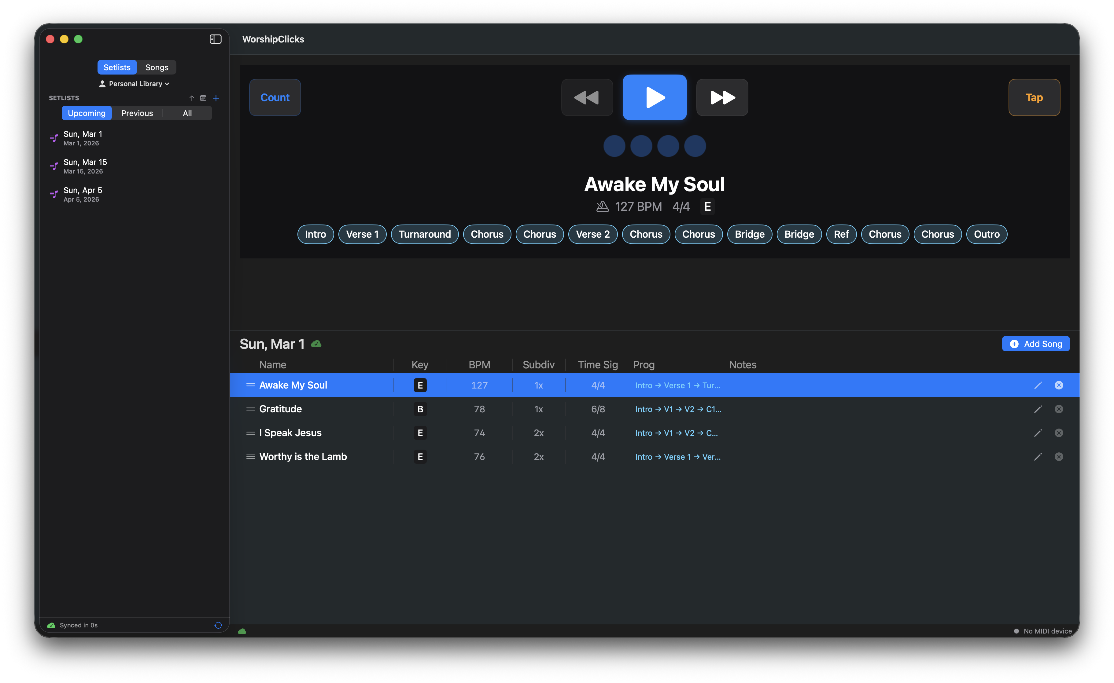 WorshipClicks on macOS